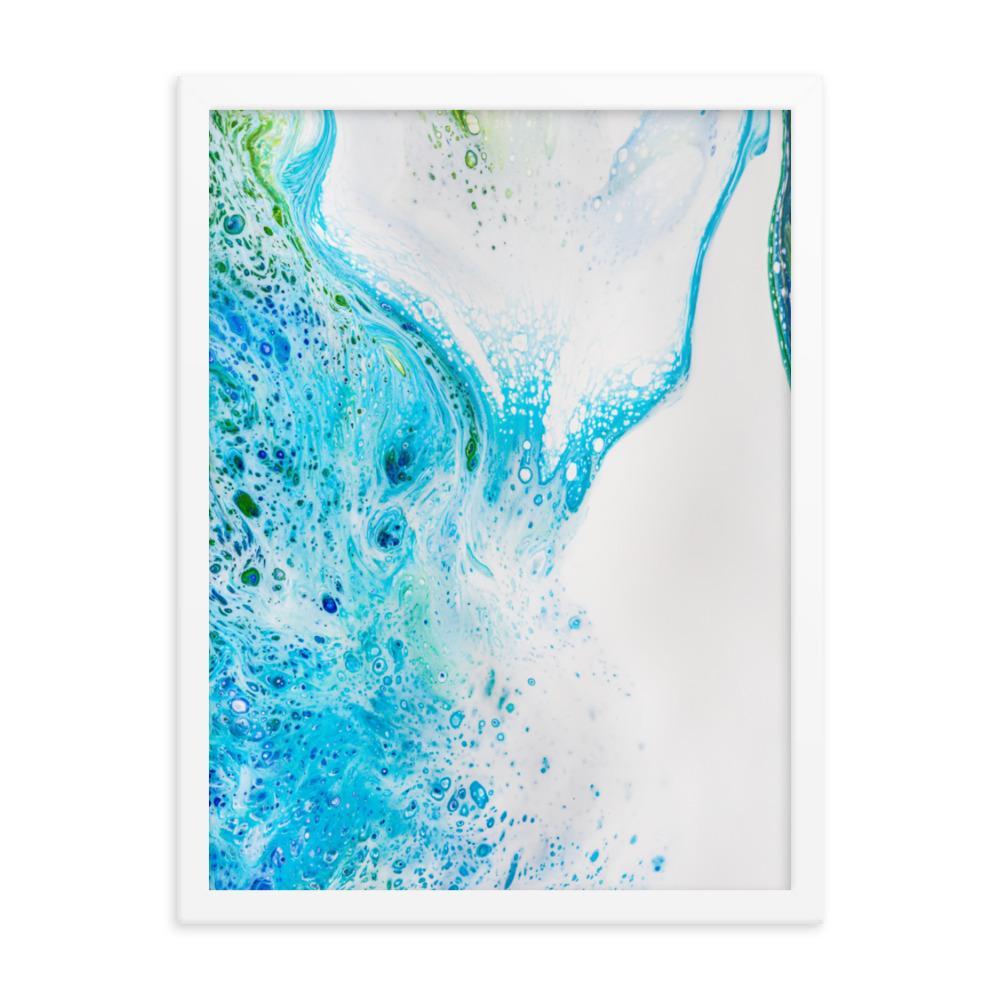 Fractal Abstract 04 - Poster im Rahmen Weiß / 30x41 cm artlia