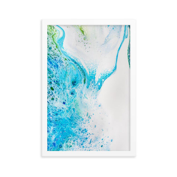 Fractal Abstract 04 - Poster im Rahmen Weiß / 30x45 cm artlia