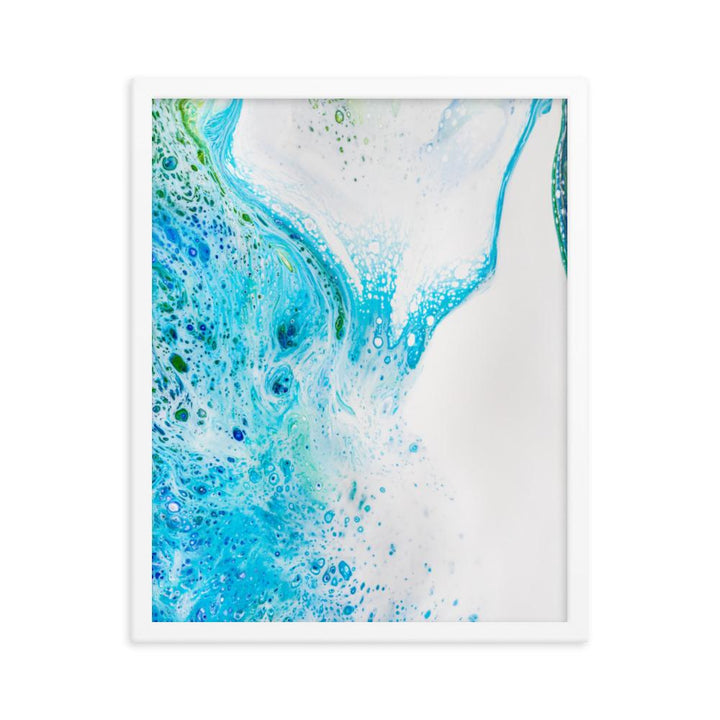 Fractal Abstract 04 - Poster im Rahmen Weiß / 41x51 cm artlia