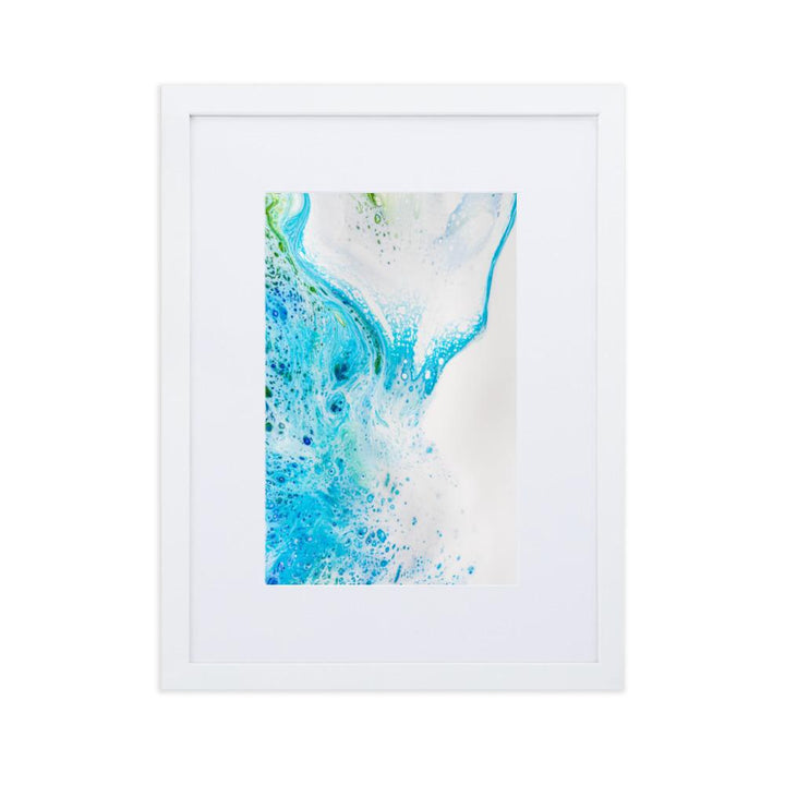 Fractal Abstract 04 - Poster im Rahmen mit Passepartout Weiß / 30×40 cm artlia