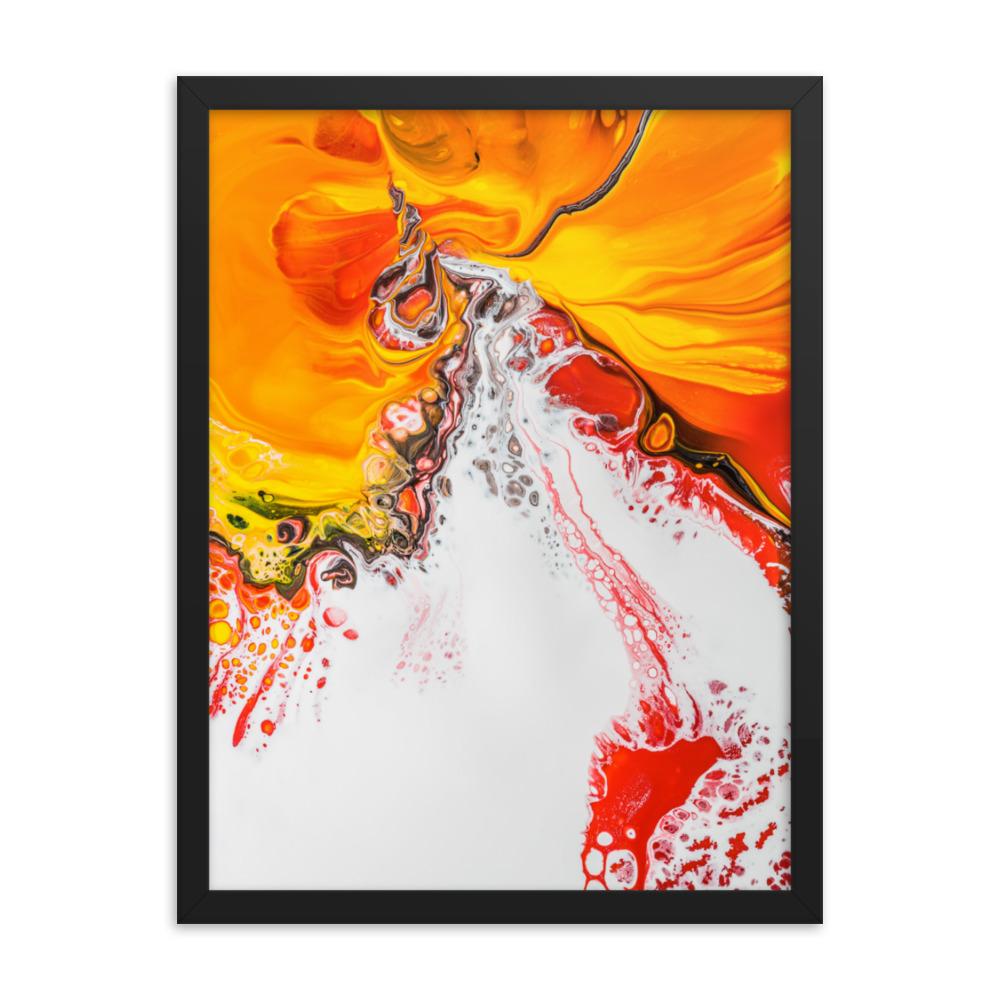 Fractal Abstract 05 - Poster im Rahmen Schwarz / 30x41 cm artlia