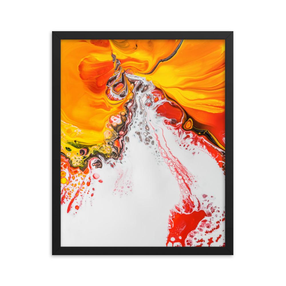 Fractal Abstract 05 - Poster im Rahmen Schwarz / 41x51 cm artlia