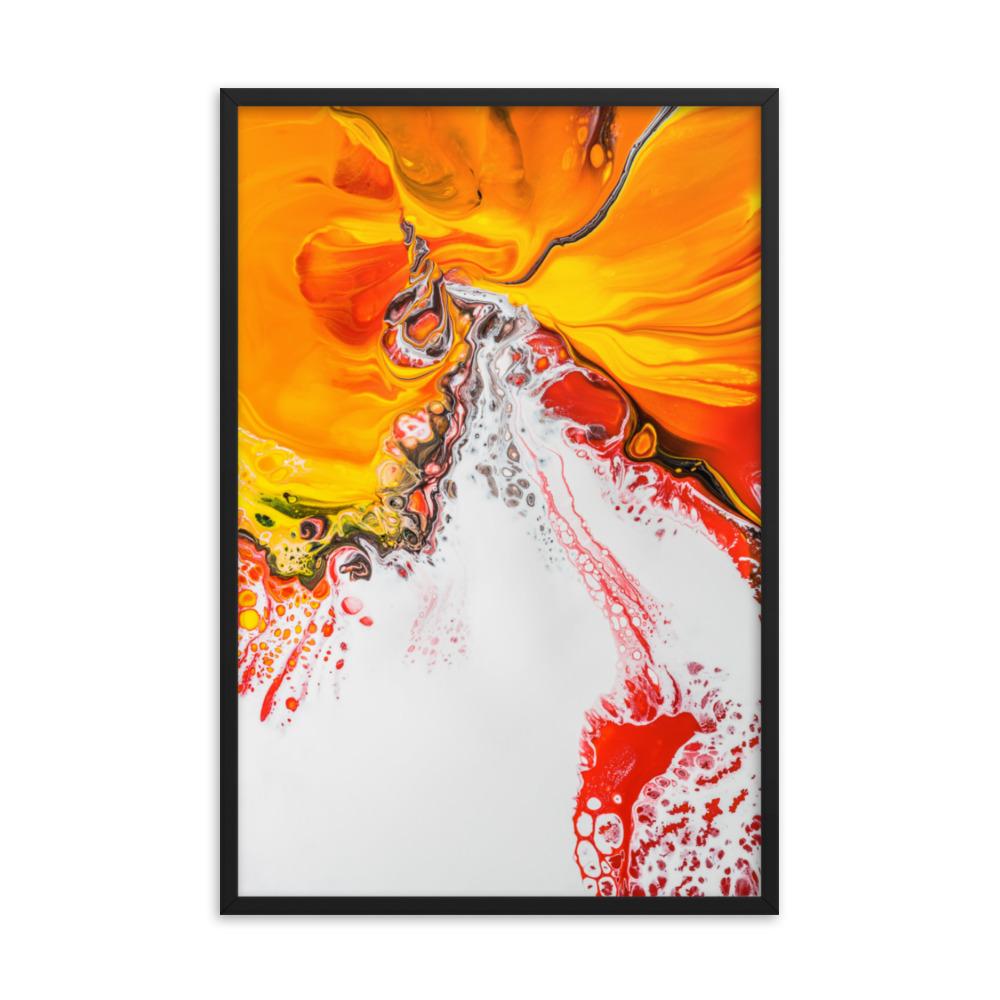 Fractal Abstract 05 - Poster im Rahmen Schwarz / 61x91 cm artlia