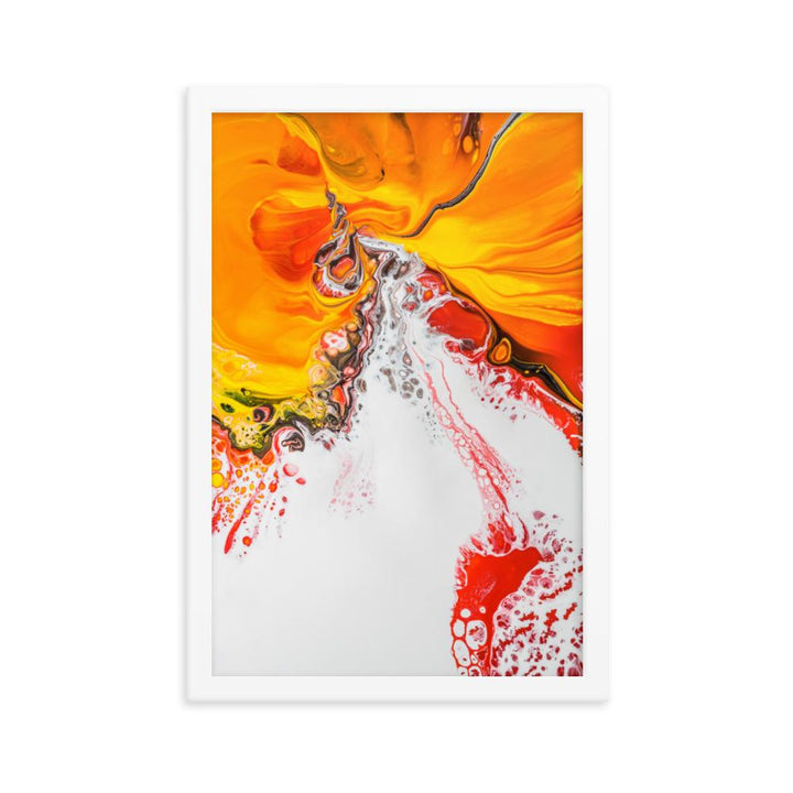 Fractal Abstract 05 - Poster im Rahmen Weiß / 30x45 cm artlia