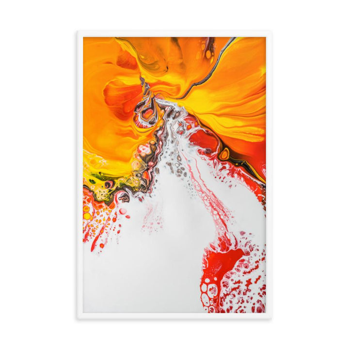 Fractal Abstract 05 - Poster im Rahmen Weiß / 61x91 cm artlia