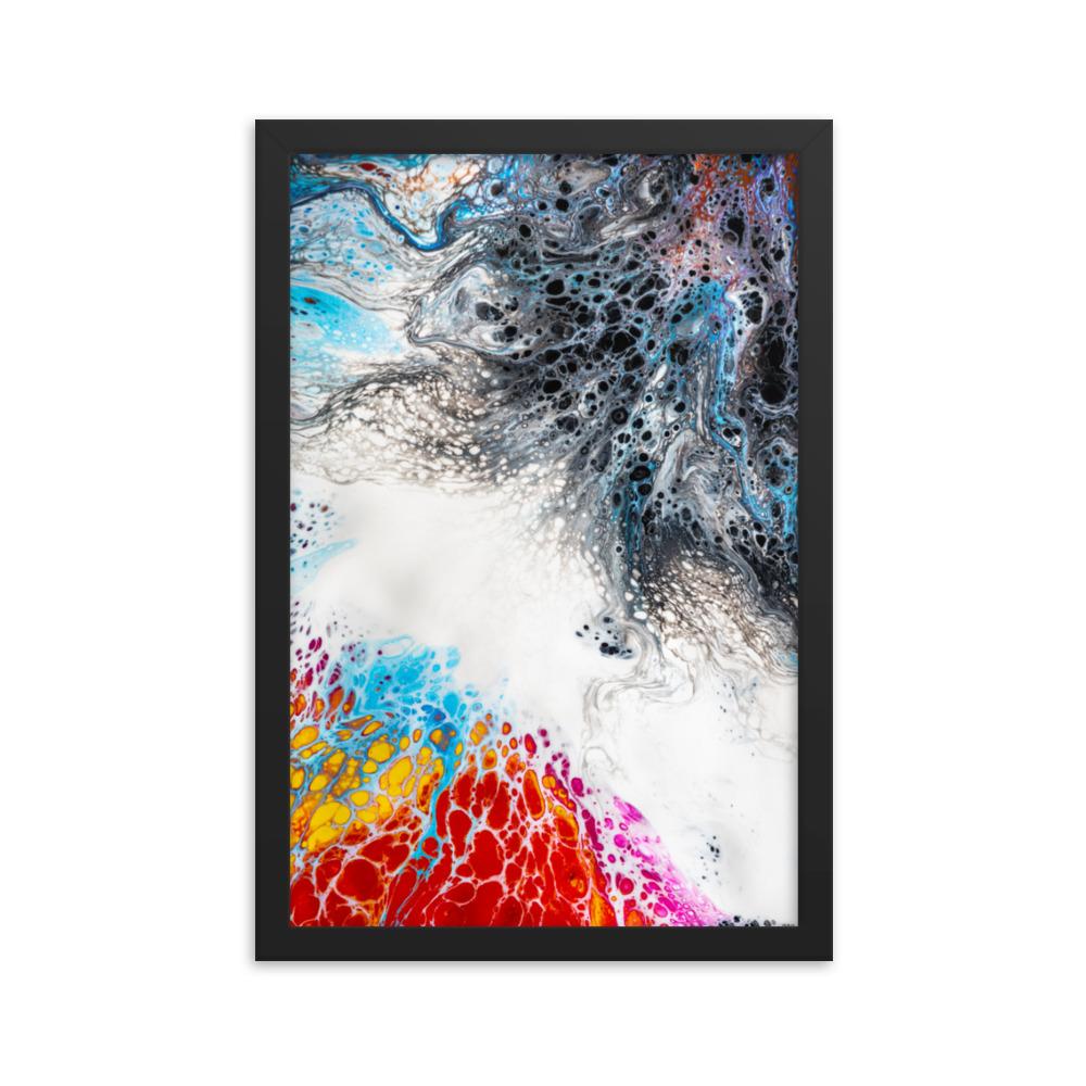 Fractal Abstract 06 - Poster im Rahmen Schwarz / 30x45 cm artlia