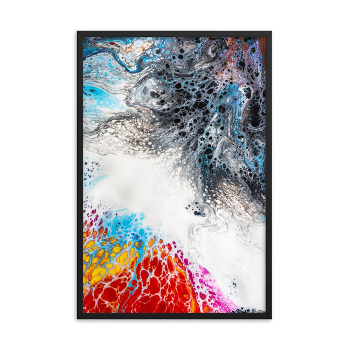 Fractal Abstract 06 - Poster im Rahmen Schwarz / 61x91 cm artlia