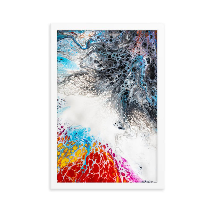 Fractal Abstract 06 - Poster im Rahmen Weiß / 30x45 cm artlia