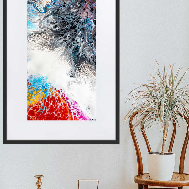 Fractal Abstract 06 - Poster im Rahmen mit Passepartout artlia