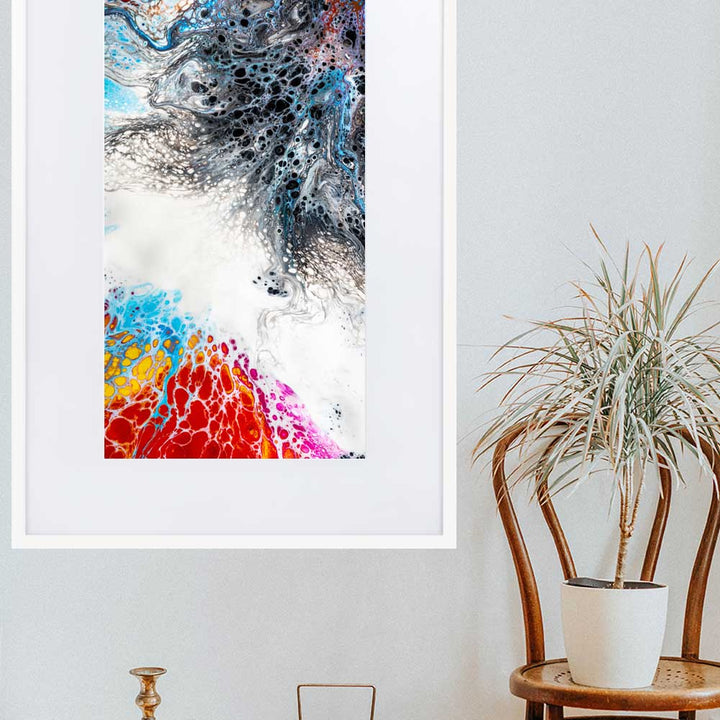 Fractal Abstract 06 - Poster im Rahmen mit Passepartout artlia