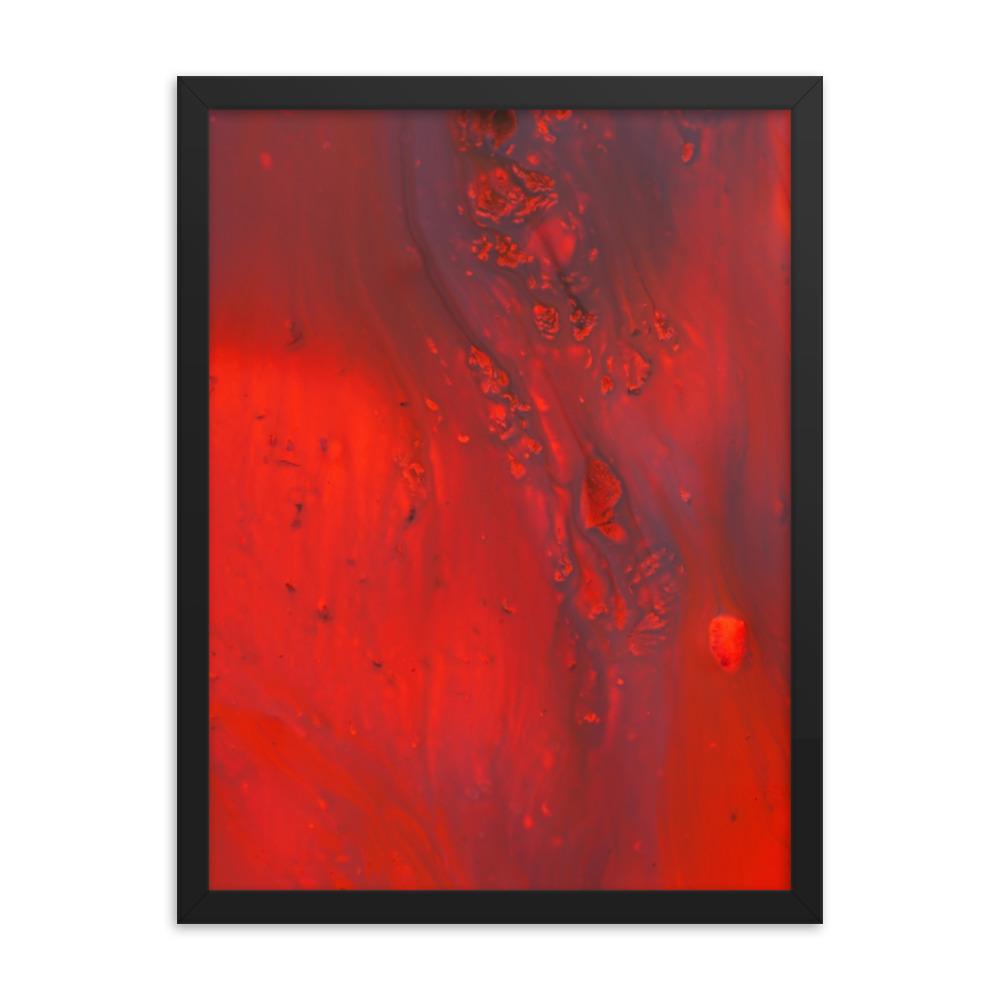 Fractal Abstract 07 - Poster im Rahmen Schwarz / 30x41 cm artlia