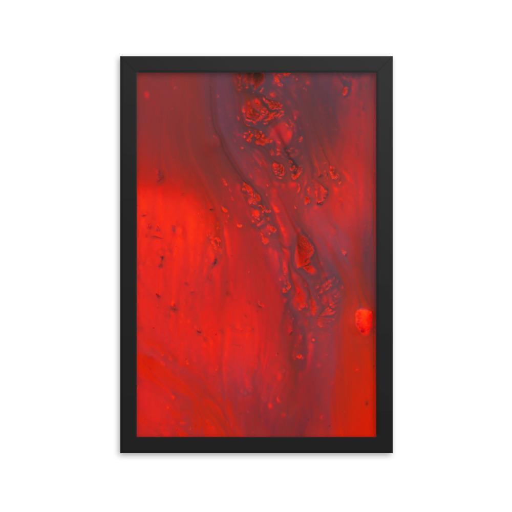 Fractal Abstract 07 - Poster im Rahmen Schwarz / 30x45 cm artlia