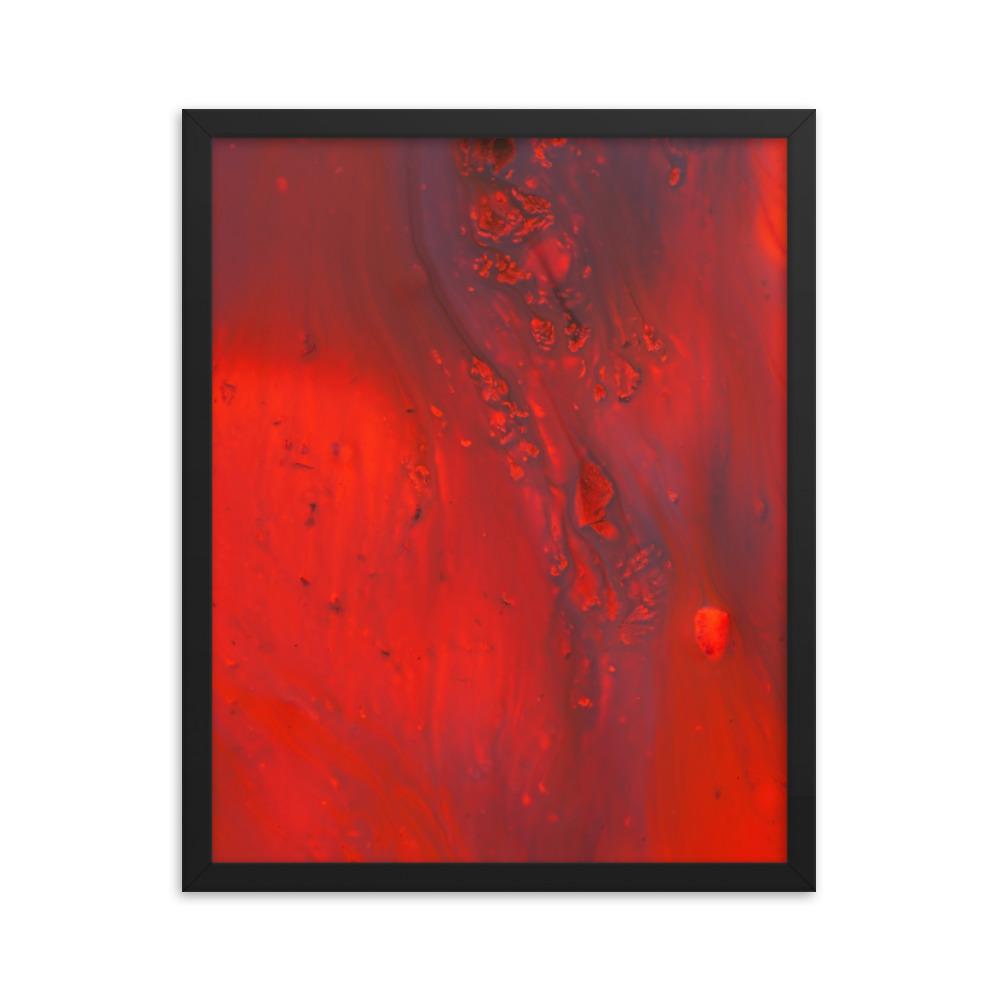 Fractal Abstract 07 - Poster im Rahmen Schwarz / 41x51 cm artlia