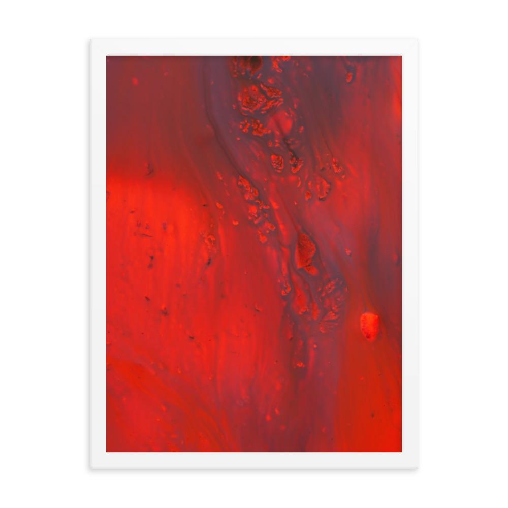 Fractal Abstract 07 - Poster im Rahmen Weiß / 30x41 cm artlia
