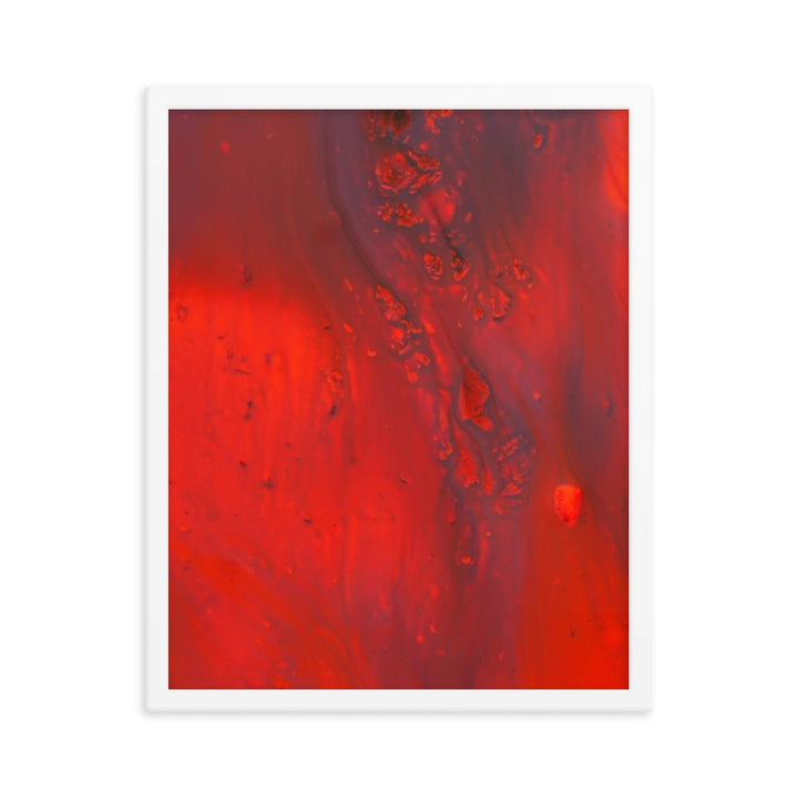Fractal Abstract 07 - Poster im Rahmen Weiß / 41x51 cm artlia