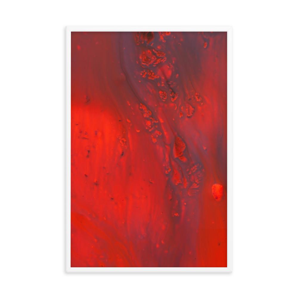 Fractal Abstract 07 - Poster im Rahmen Weiß / 61x91 cm artlia