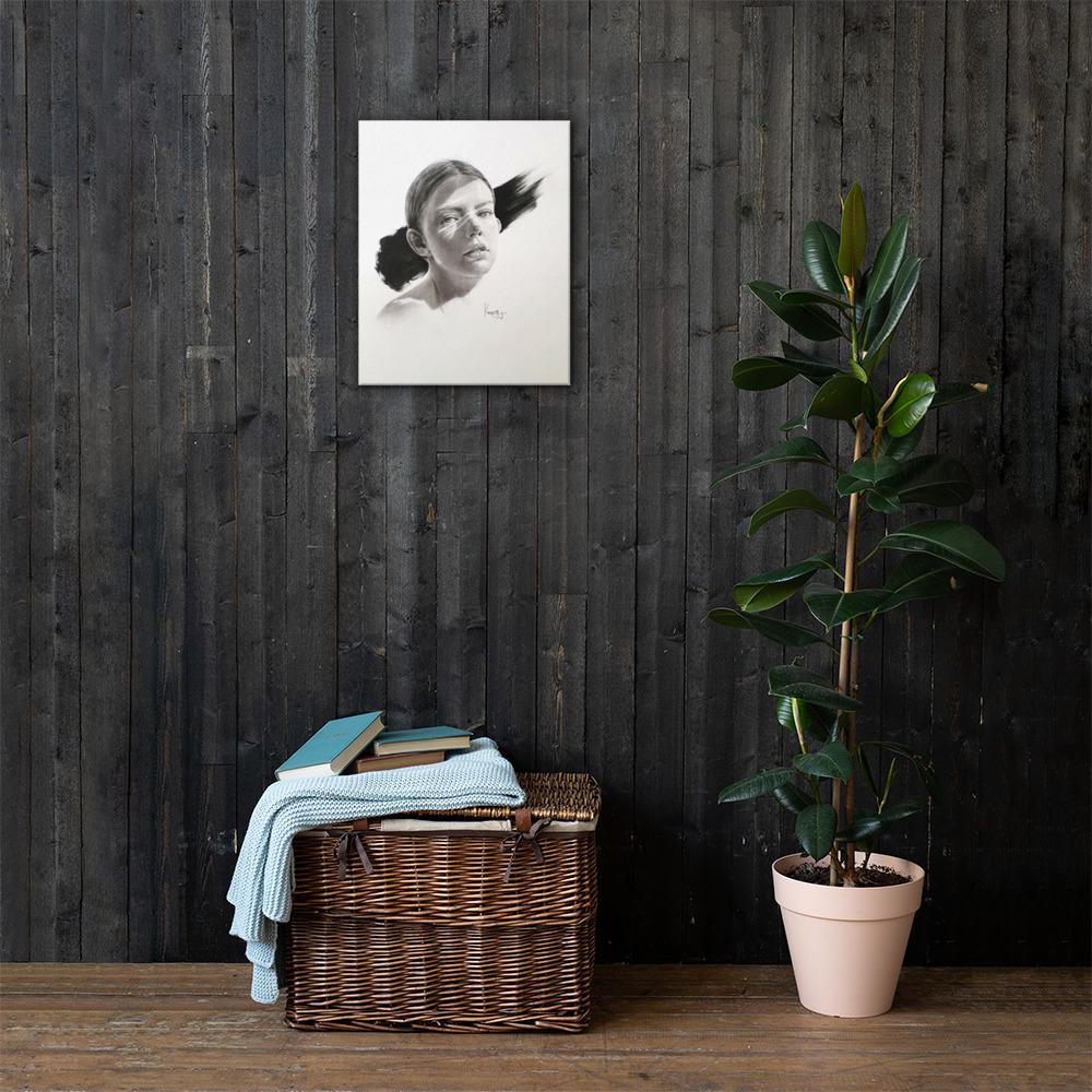 Frau im Licht - Leinwand 41x51 cm artlia