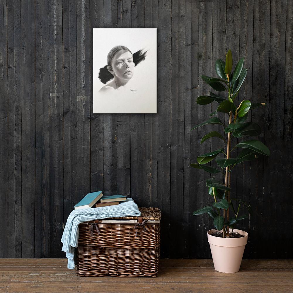 Frau im Licht - Leinwand 46x61 cm artlia
