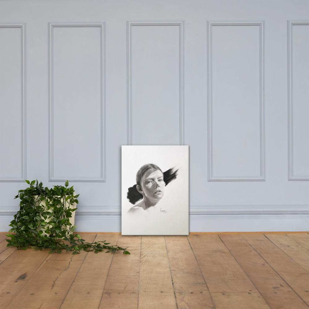 Frau im Licht - Leinwand artlia