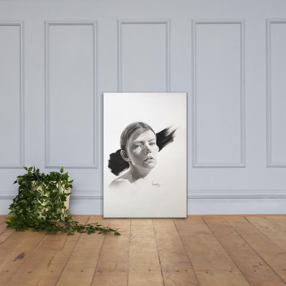 Frau im Licht - Leinwand artlia