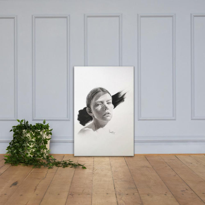Frau im Licht - Leinwand artlia