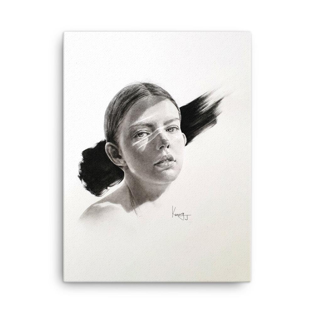 Frau im Licht - Leinwand artlia