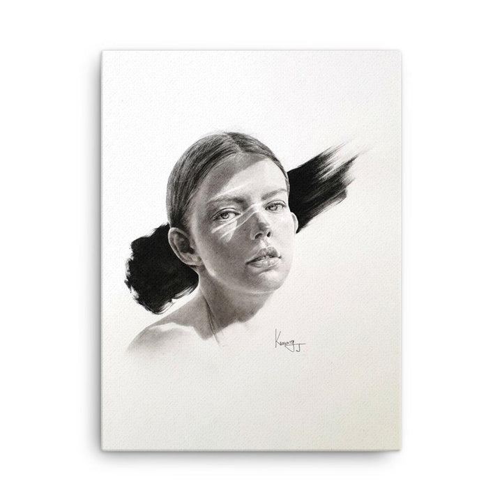 Frau im Licht - Leinwand artlia