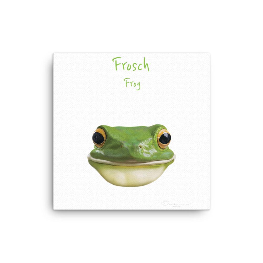 Frosch - Leinwand 30x30 cm artlia