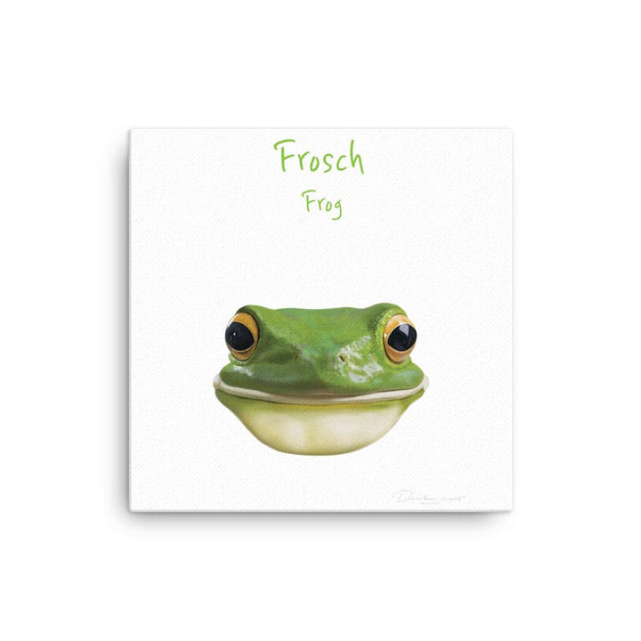 Frosch - Leinwand 30x30 cm artlia