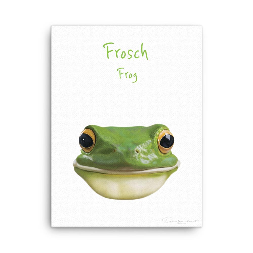 Frosch - Leinwand 30x41 cm artlia