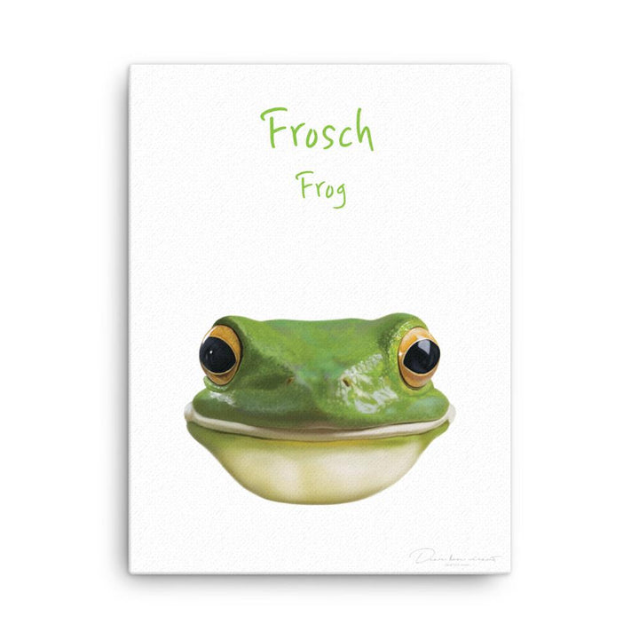 Frosch - Leinwand 30x41 cm artlia