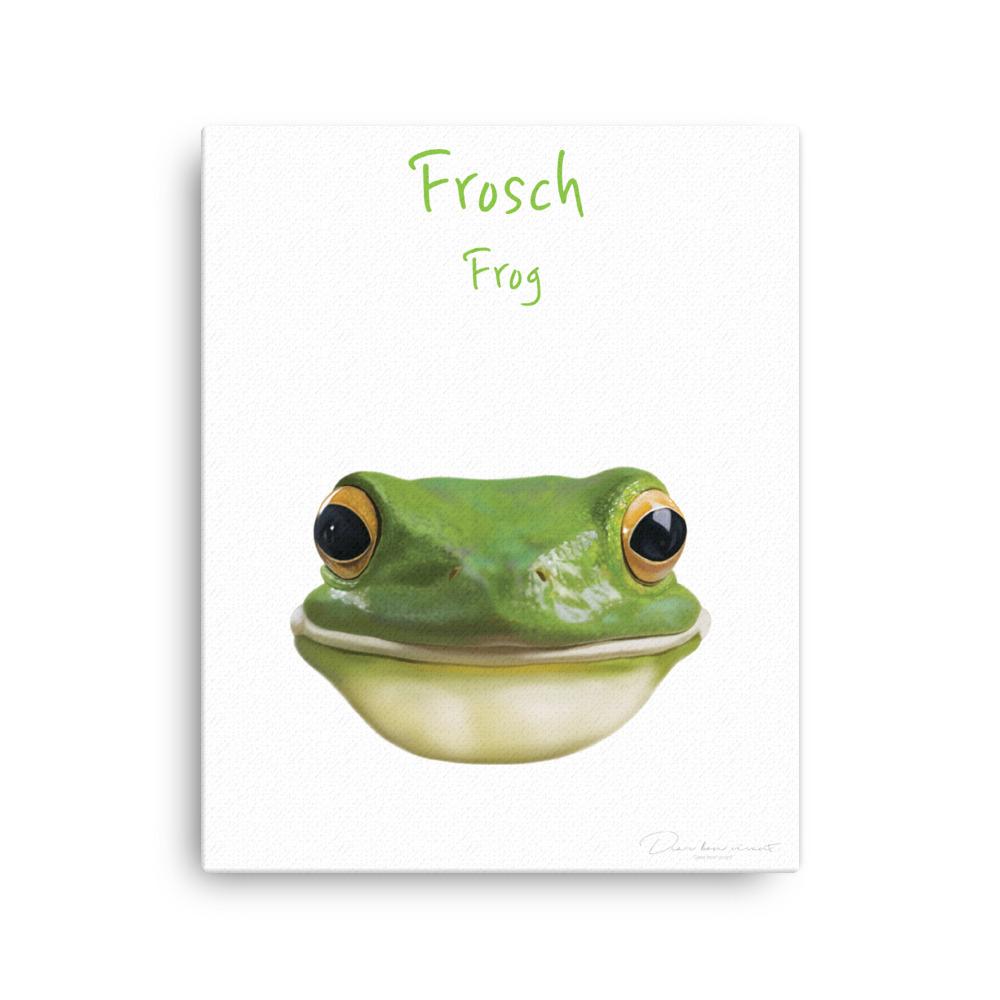 Frosch - Leinwand 41x51 cm artlia