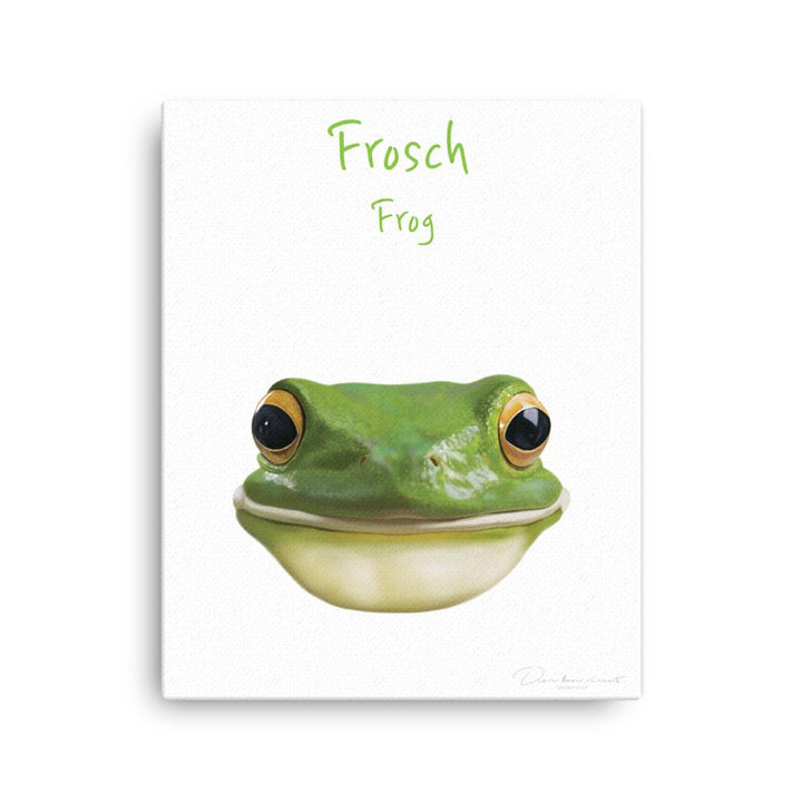 Frosch - Leinwand 41x51 cm artlia