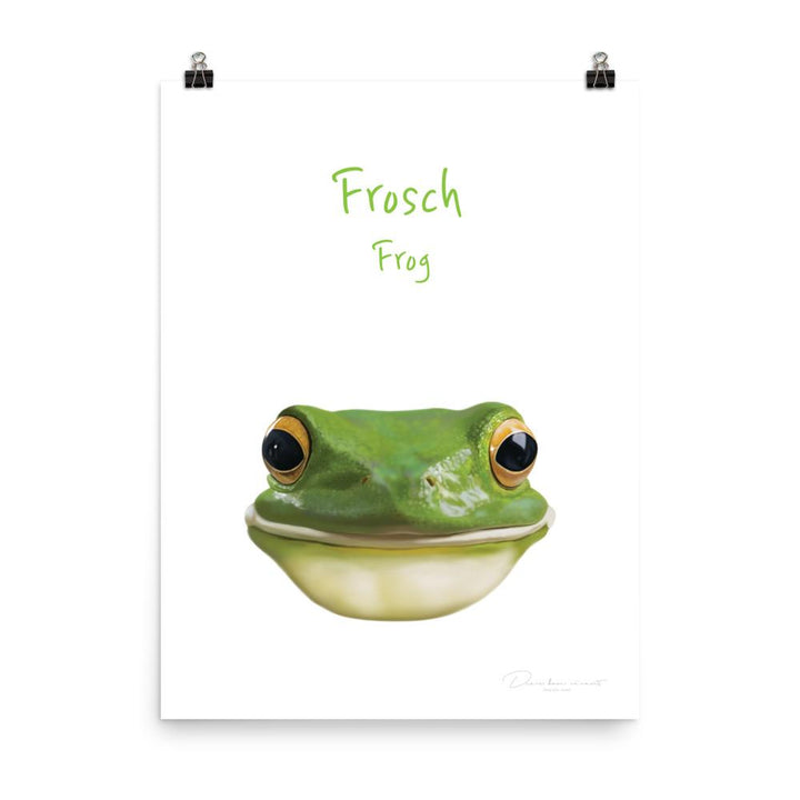 Frosch - Tier Poster für Kinder 30x41 cm artlia