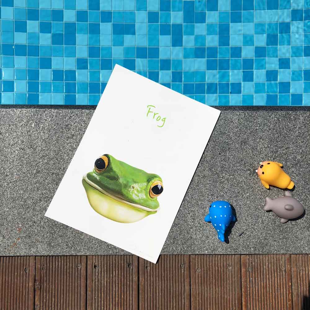 Frosch - Tier Poster für Kinder artlia