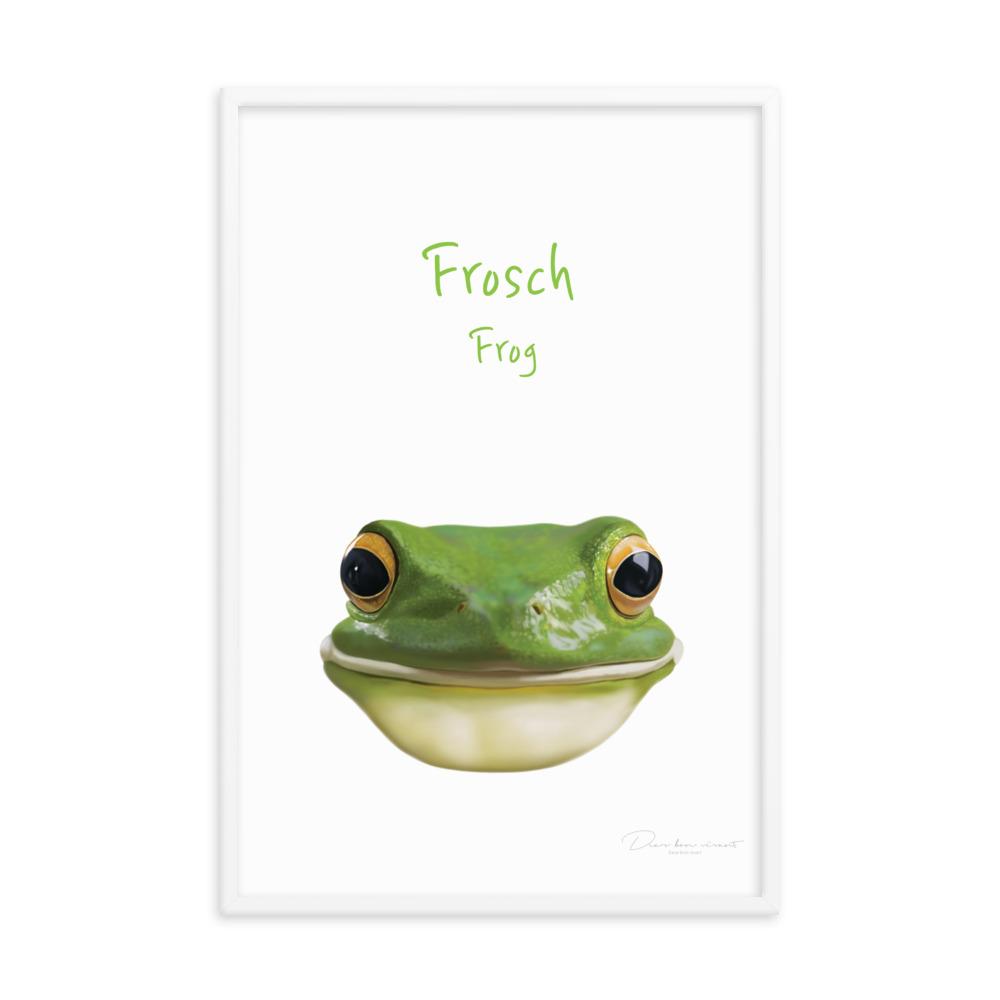 Frosch - Tier Poster für Kinder artlia