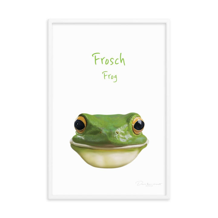 Frosch - Tier Poster für Kinder artlia