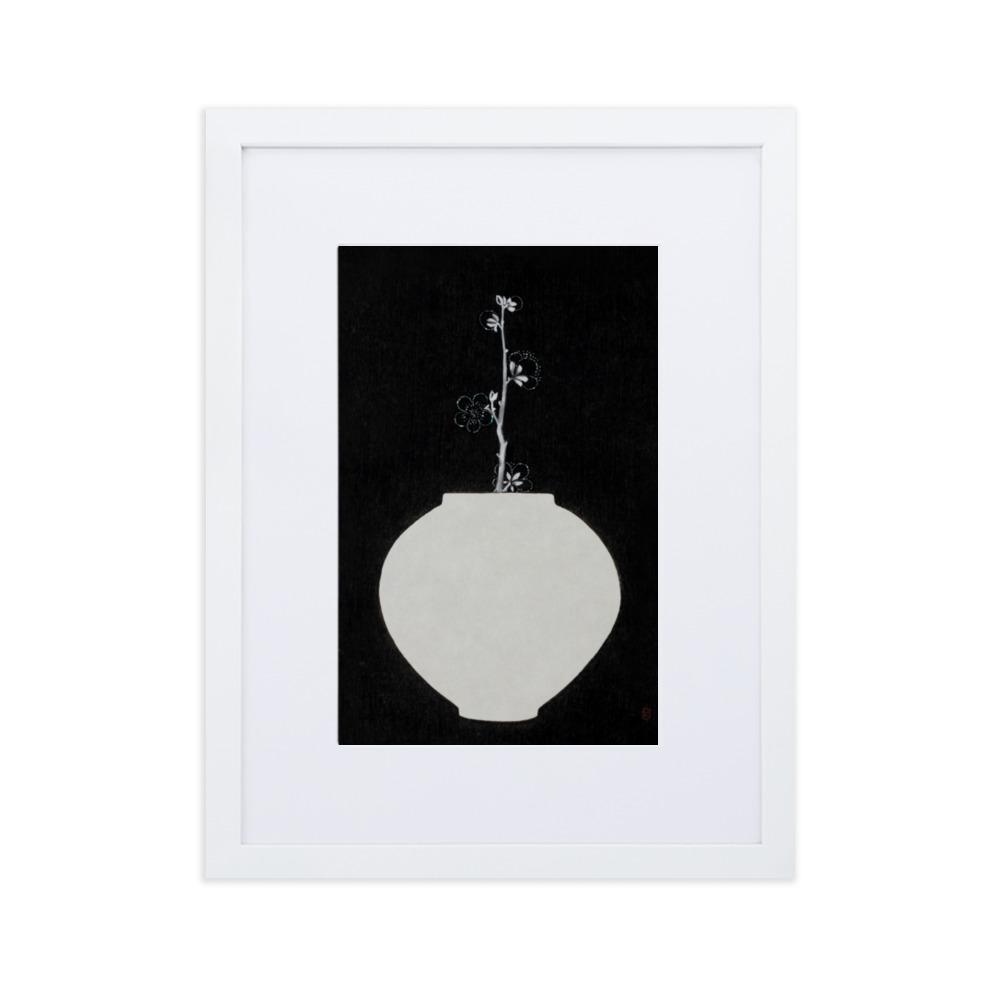 Füllung mit Licht 13 - Poster im Rahmen mit Passepartout Weiß / 30×40 cm artlia