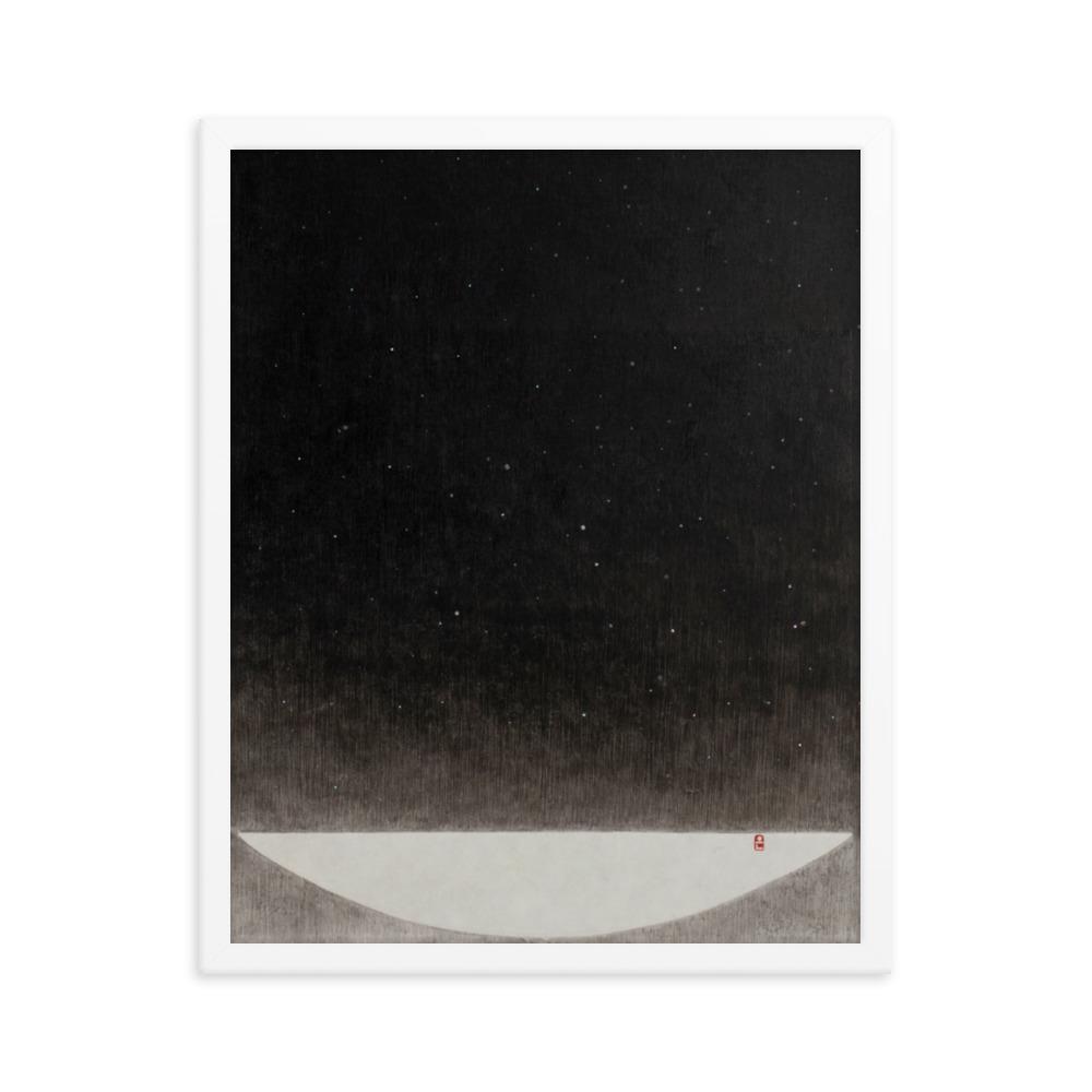 Füllung mit Licht 16 - Poster im Rahmen Weiß / 41x51 cm artlia