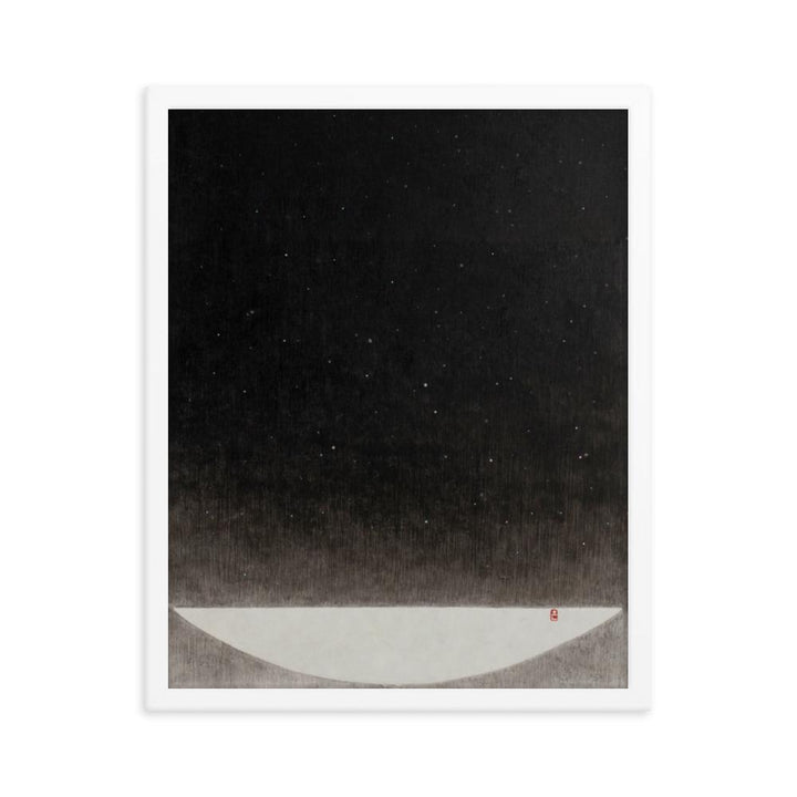 Füllung mit Licht 16 - Poster im Rahmen Weiß / 41x51 cm artlia