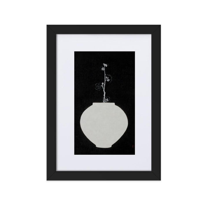 Füllung mit Licht 13 - Poster im Rahmen mit Passepartout Schwarz / 21×30 cm artlia