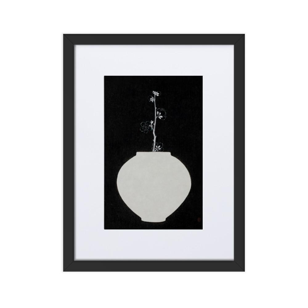 Füllung mit Licht 13 - Poster im Rahmen mit Passepartout Schwarz / 30×40 cm artlia