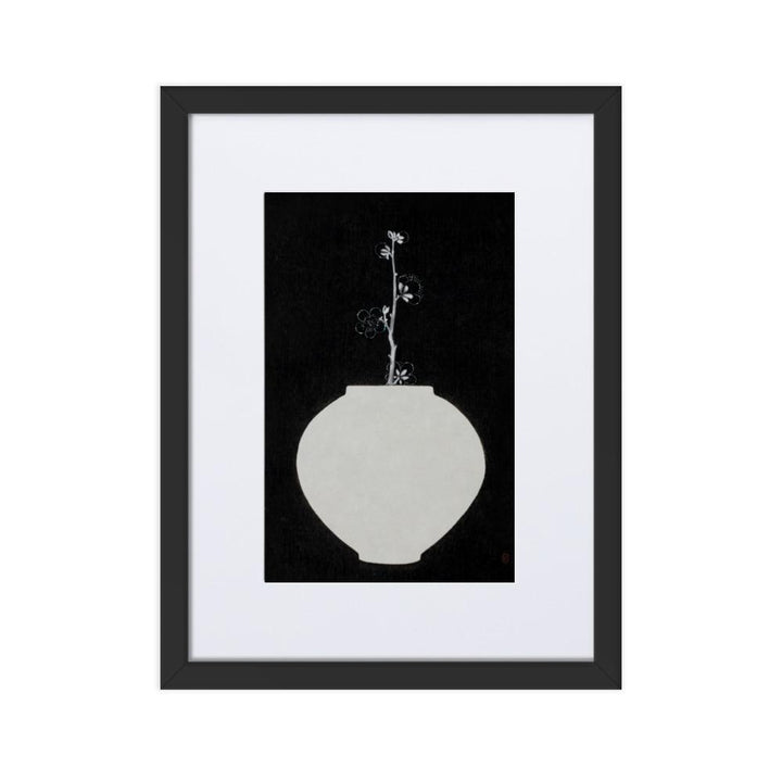 Füllung mit Licht 13 - Poster im Rahmen mit Passepartout Schwarz / 30×40 cm artlia