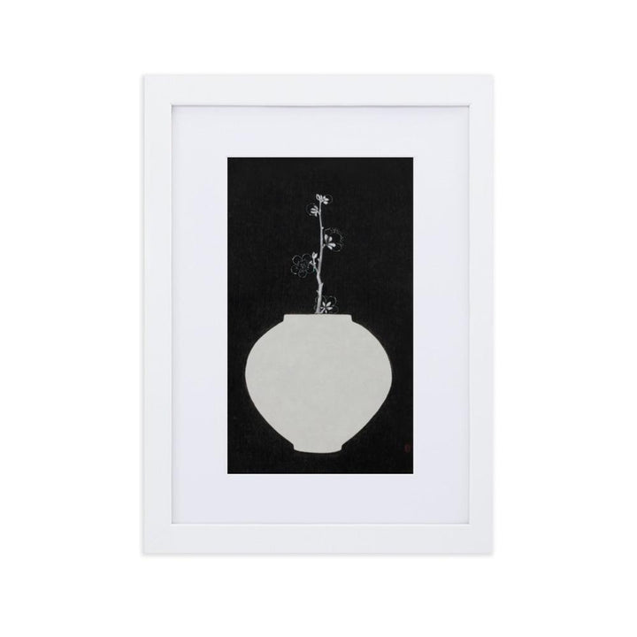 Füllung mit Licht 13 - Poster im Rahmen mit Passepartout Weiß / 21×30 cm artlia