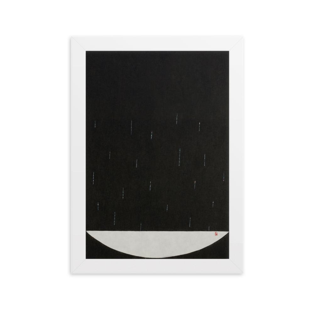 Füllung mit Licht 15 - Poster im Rahmen Weiß / 21×30 cm artlia