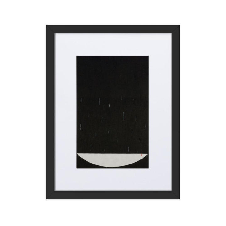 Füllung mit Licht 15 - Poster im Rahmen mit Passepartout Schwarz / 30×40 cm artlia
