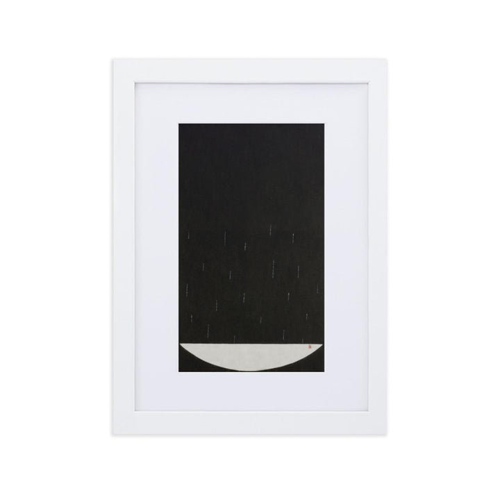 Füllung mit Licht 15 - Poster im Rahmen mit Passepartout Weiß / 21×30 cm artlia