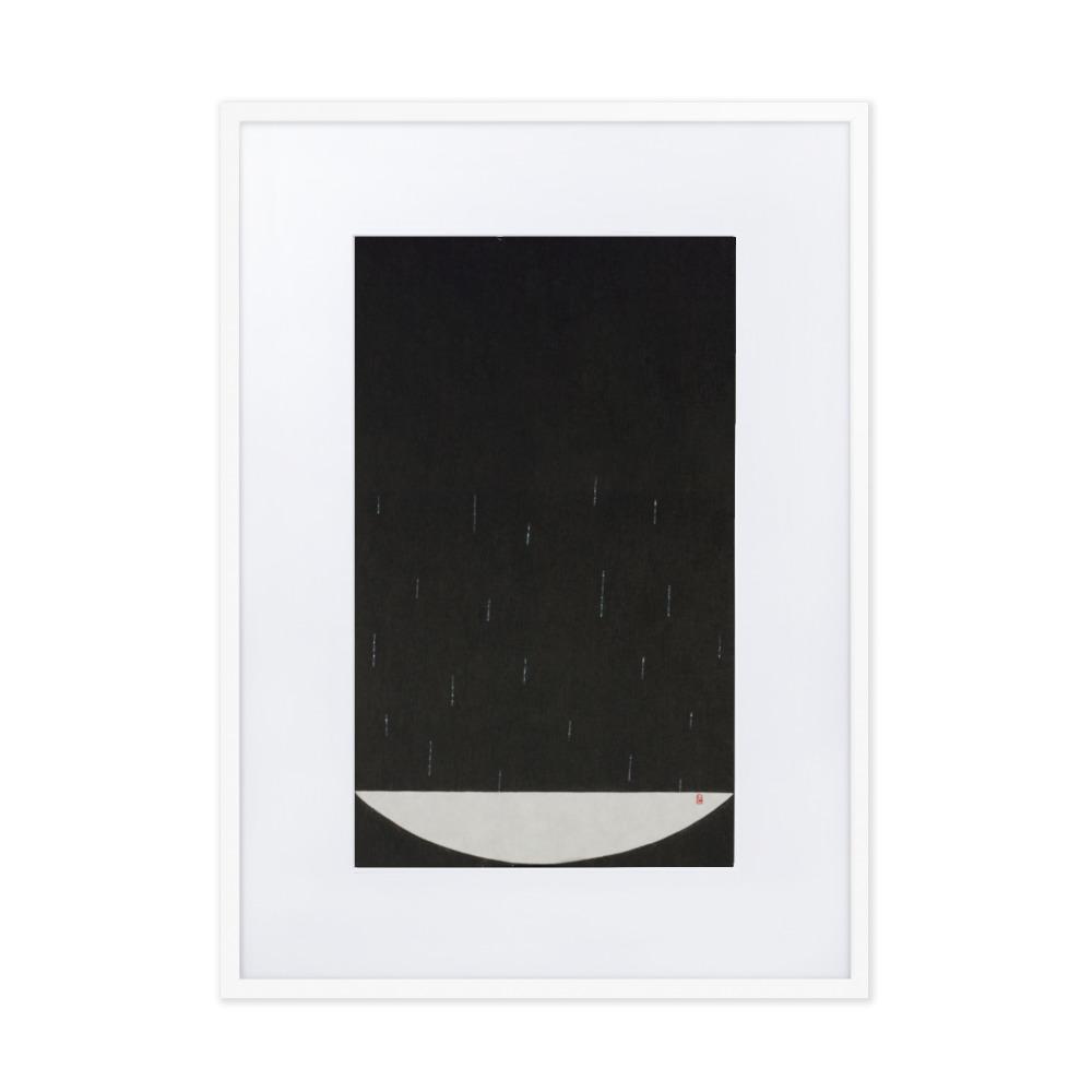 Füllung mit Licht 15 - Poster im Rahmen mit Passepartout Weiß / 50×70 cm artlia