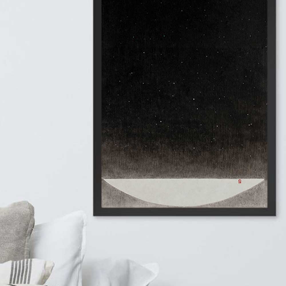 Füllung mit Licht 16 - Poster im Rahmen artlia