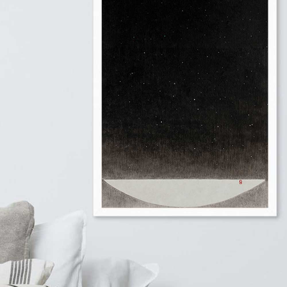 Füllung mit Licht 16 - Poster im Rahmen artlia